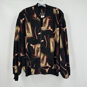 Cascais‎ Womens Artsy Jacket Size L Bodley Gallery Andy Warhol Pop Art Vintage